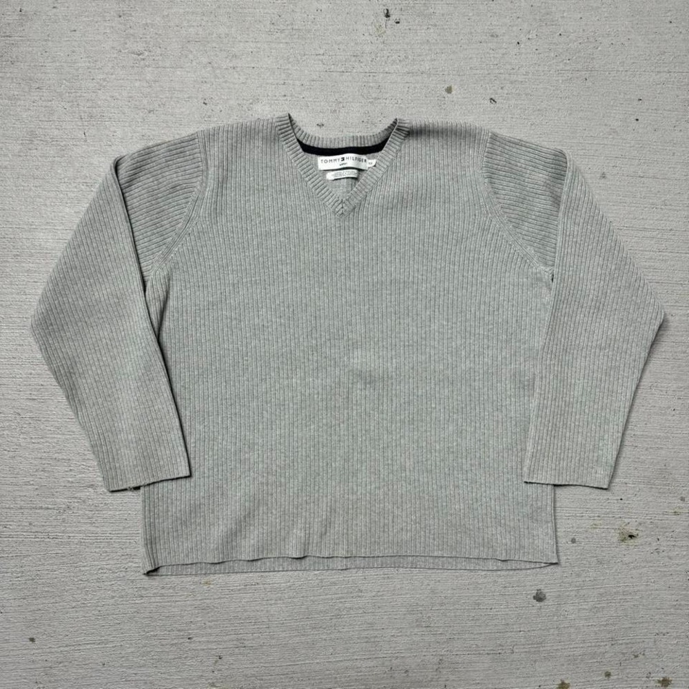 Vintage Tommy Hilfiger Ribbed‎ Knit Longsleeve Size 1X Womens